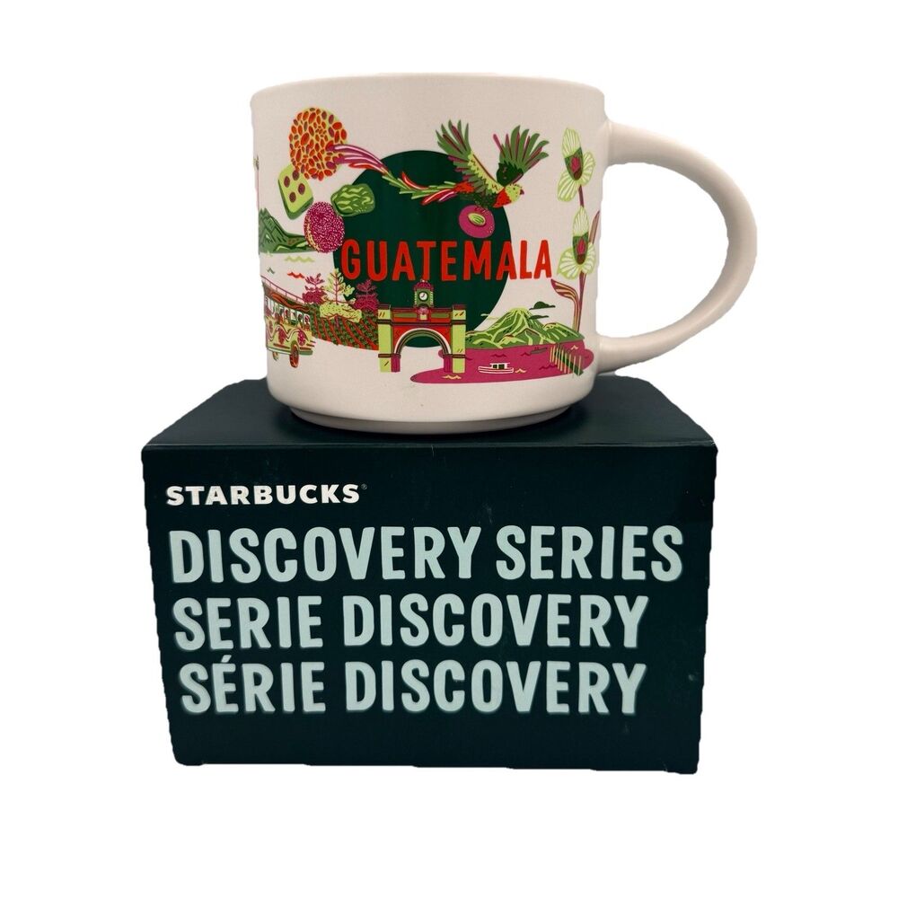 Starbucks Mug GUATEMALA Discovery Series 14oz Collectable Ceramic Mug